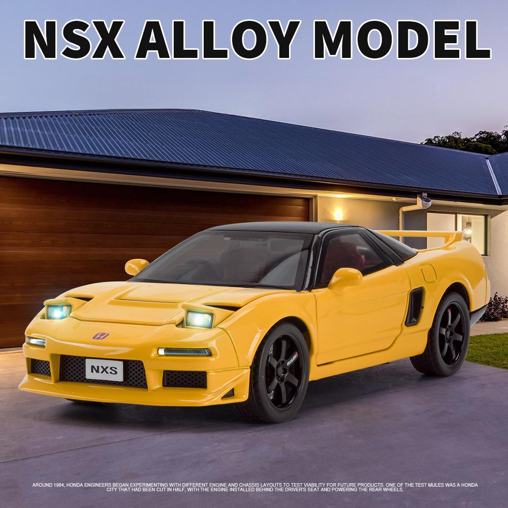 1:32 Acura NSX Alloy Sports Car Model Diecast Metal Racing Car Vehicles Model Simulation Sound and Light Toy Gift