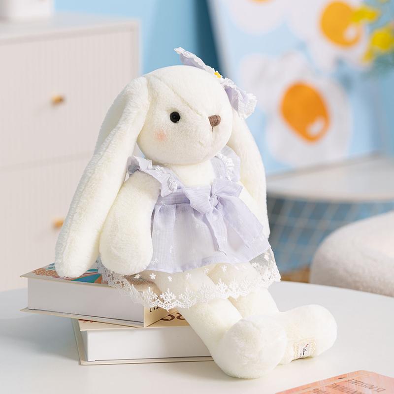 

40/50CM Cute Rabbit Wear Princess Skirt Plush Toy Gentle Soft Comfortable Doll Pillow Perfect For for Room Decoration Girl Birthday Gift Gift Option 40cm