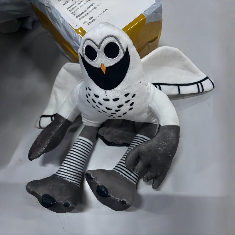 Cross-Border New Product 99nights Horror Game Peripheral White Owl Elk Standing Posture Doll 99 Night Pose Elk Plush Toy High