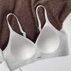 Bra seamless thin jelly gathering underwear women's no steel ring close breast upper support anti-sagging bra upgrade deep V