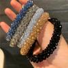 Korean Dongdaemun Crystal Beaded Hair Tie & Bracelet Duo