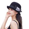Spring Summer New Flower Bucket Hat For Women, Breathable Rolled Brim Knit Cap, Sun Protection Fashion Versatile