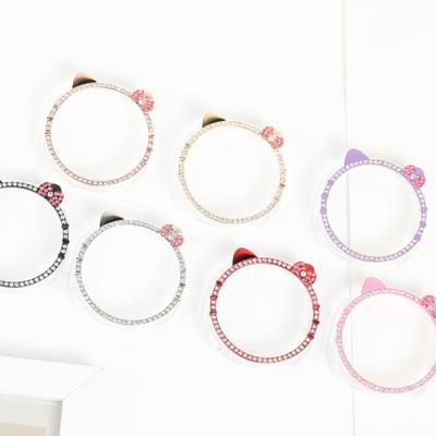 PC Case for Samsung Galaxy Watch 8 40mm 44mm Cute KITTY CAT Diamond Protector Watches Accessories for Woman Galaxy Watch8 Cover