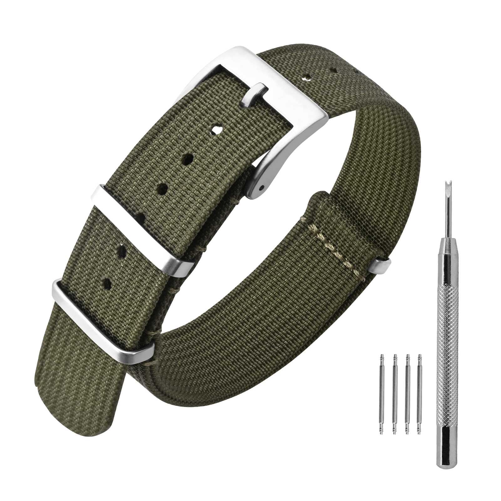 

ANNEFIT Belt, Nylon Watch Band, Military Watch Replacement Band, 24 mm, Nylon 24 mm
