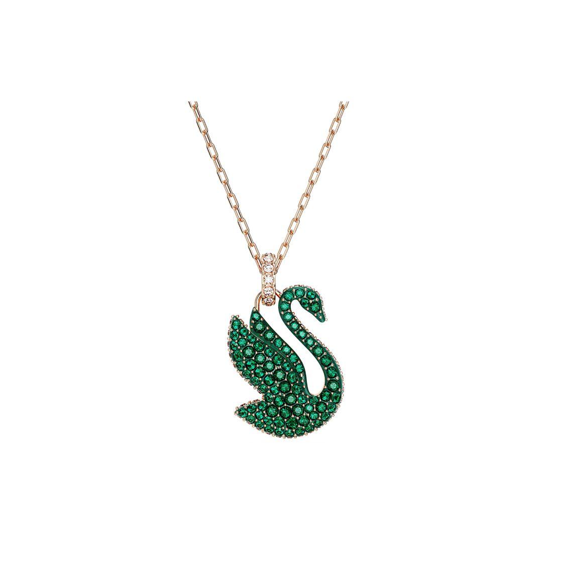 Swarovski Swan Classic Design Necklace Women necklaces Green 5650067 Box (Random Color)