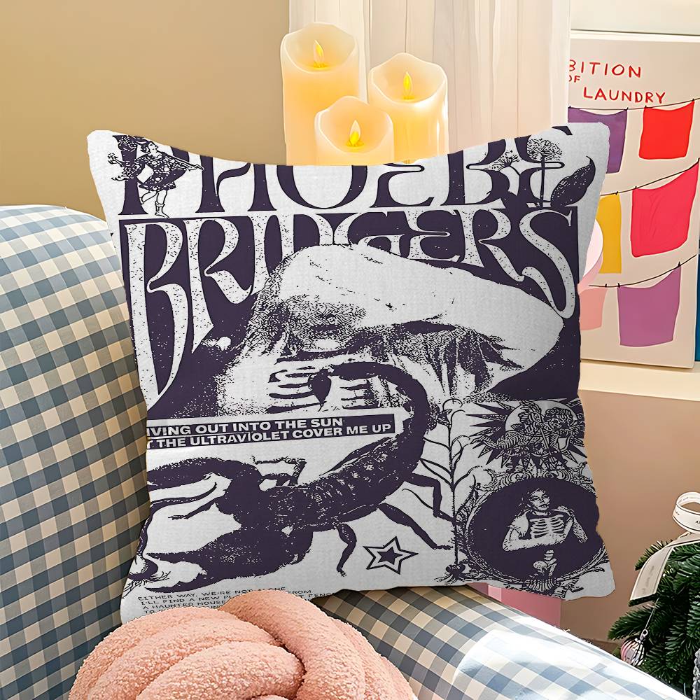 

Phoebe Bridgers Music Album Stitch Lucky Dragon Pillow Cover Sofa Cushion Cover Home Room Decoration Children Gift 30cmx30cm