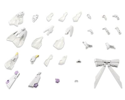 Kotobukiya M.S.G Modellier-Support-Artikel Mecha-Nachschub 32 Ex-Rüstung E Kleidungsversion. [Weiß] Höhe ca.. 84mm Nicht-Maßstab Kunststoffmodell