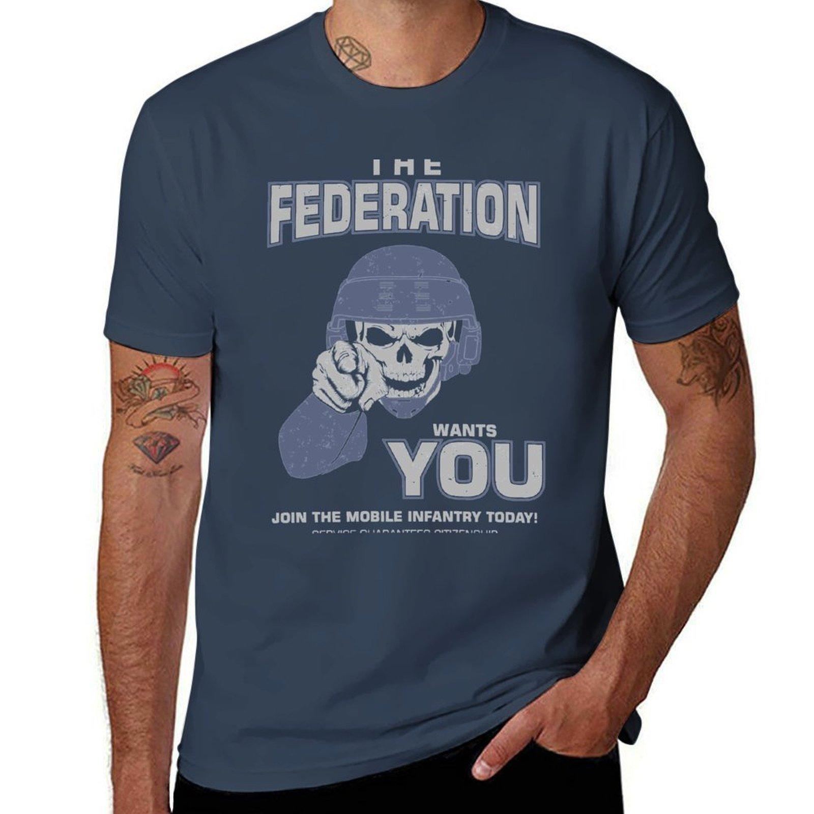 Federation Wants You Tshirt Casual Loose Daily Wear Tshirt S