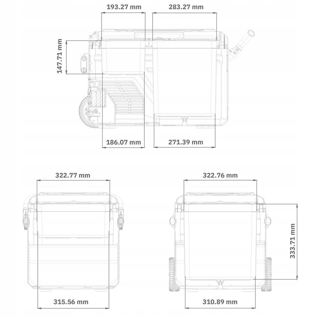 Compressor Refrigerator Car Freezer 12V/230V 40L Smart
