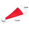 10PCS/Set Tableware Holder Red Santa Hat Spoon Fork Bags Christmas Hat Cutlery Bag Silverware