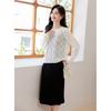 Mokana Women's Long-Sleeve Knit Top & Mid-Length Dress Set