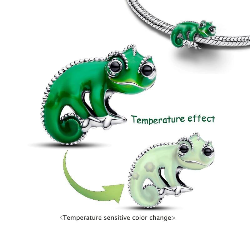 New Original Halloween Party Charms Luminous Pumpkin Skull Ghost Clown Beads Chameleon Bracelets Necklace Diy Jewelry Party Gift