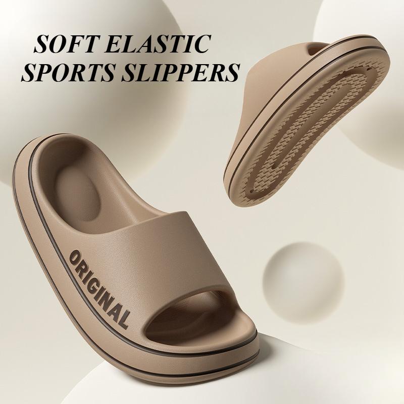 Summer Men's EVA Platform Slippers Super Soft Light Open Toe Home Mute Anti-slip Slides Outdoor Beach Sandals Sandalias De Mujer