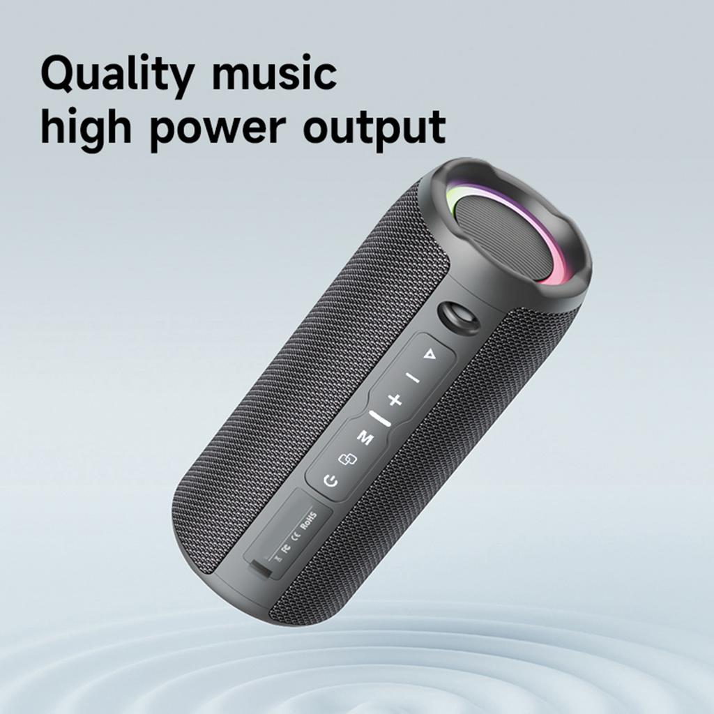S49PRO Portable Wireless Speaker with 5.2 Technology IPX6 Waterproof Speakers HiFi Sound FM TF Card RGB Lighting Compact a