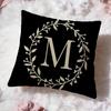 Popular Monogram Cushion Cover Soft Washable Pillow Case Multi-Scene for Couch Bed Travel Office Use