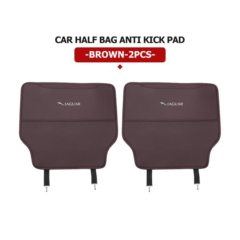 Car Seat Backrest Anti Kick Pad Protector Mat Storage Bag Emblem Accessories For Jaguar XK S-Type F-Type X-Type F-Pace I-Pace HH1