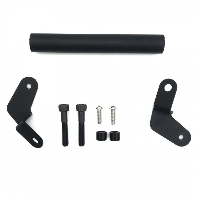 Universal Motorcycle GPS Phone Mount Bracket With Extension Bar Suzuki GSXR125 Black Stainless Steel