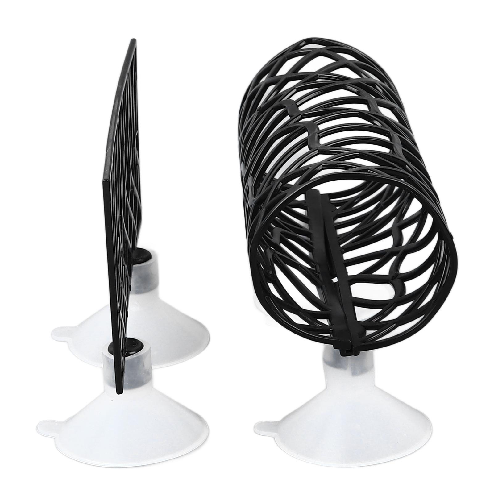 

Туннель-кровать для рыб Безопасное маленькое отверстие Полый домик-укрытие для рыб Трубка для отдыха с присоской для аквариума чёрный