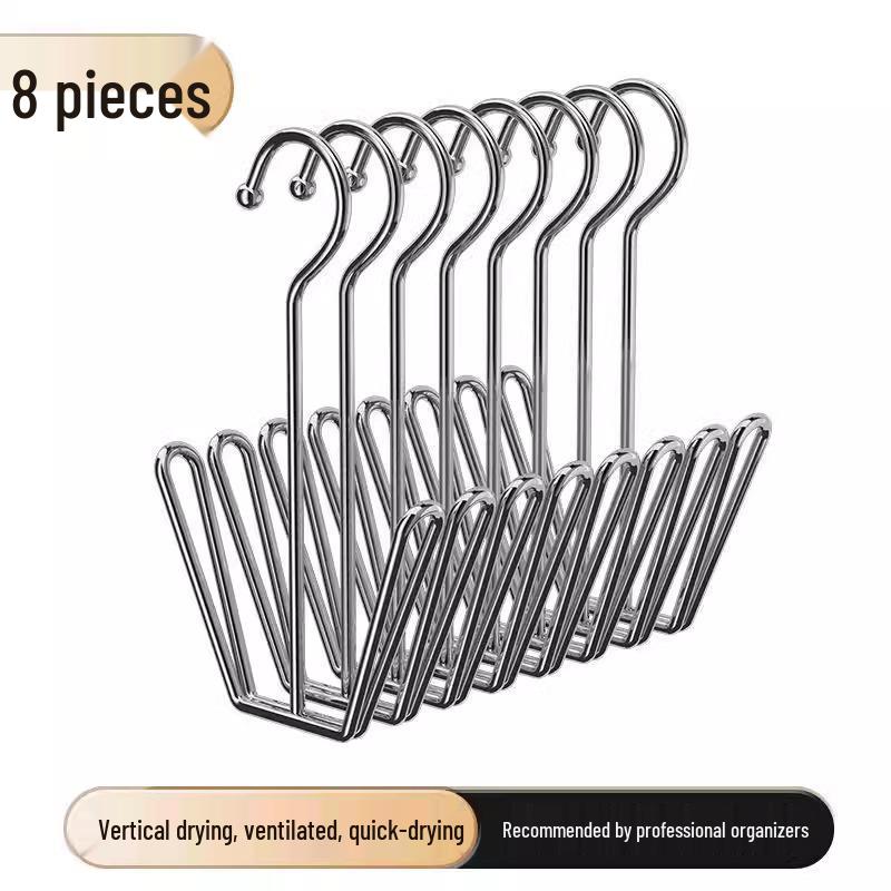 Nerezový Větruodolný Závěsný Stojan na Sušení Bot - Bez Vrtání, Zesílený, Pro Venkovní/Vnitřní Použití.