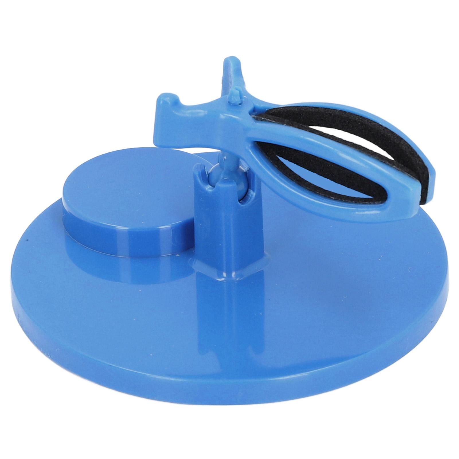 

Nail Polish Holder Anti Spill Nail Polish Bottle Holder Handsfree Gel Nail Accessory Holder Nail Art Tool Clamp Blue синій