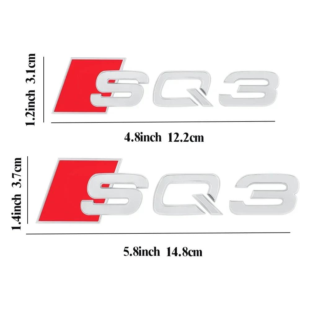 1Pcs Car ABS Letter Badge Side Body Fender Decoration Trunk Stickers For I8 SQ3 SQ5 SQ7 RSQ3 RSQ7 RSQ5 Logo Auto Accessories O9s4