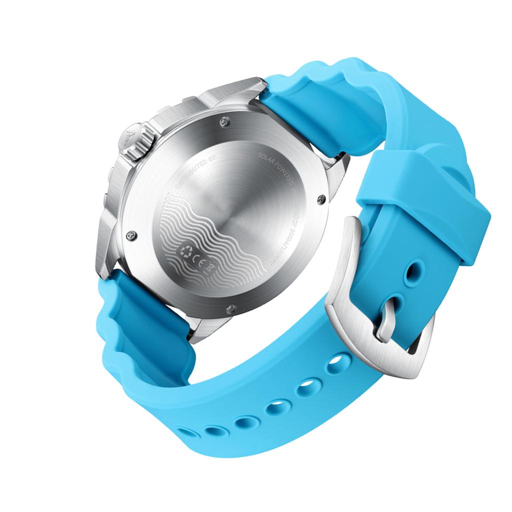 Solární quartzové potápěčské hodinky s noční luminiscencí 300M vodotěsné silikonový řemínek pro muže ženy