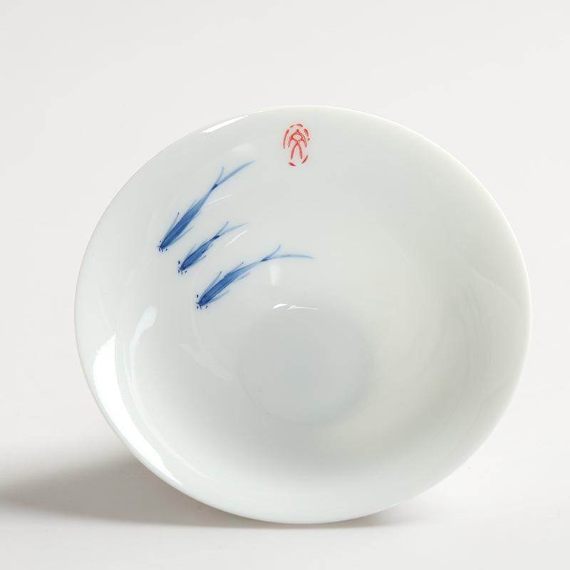 

Teacup Ceramic Kung Fu Teacup Hand-Painted Ceramic Whiteware Tea Set Nostalgic Antique Type Cup MasterCup Single Retro Style Cup 200ml