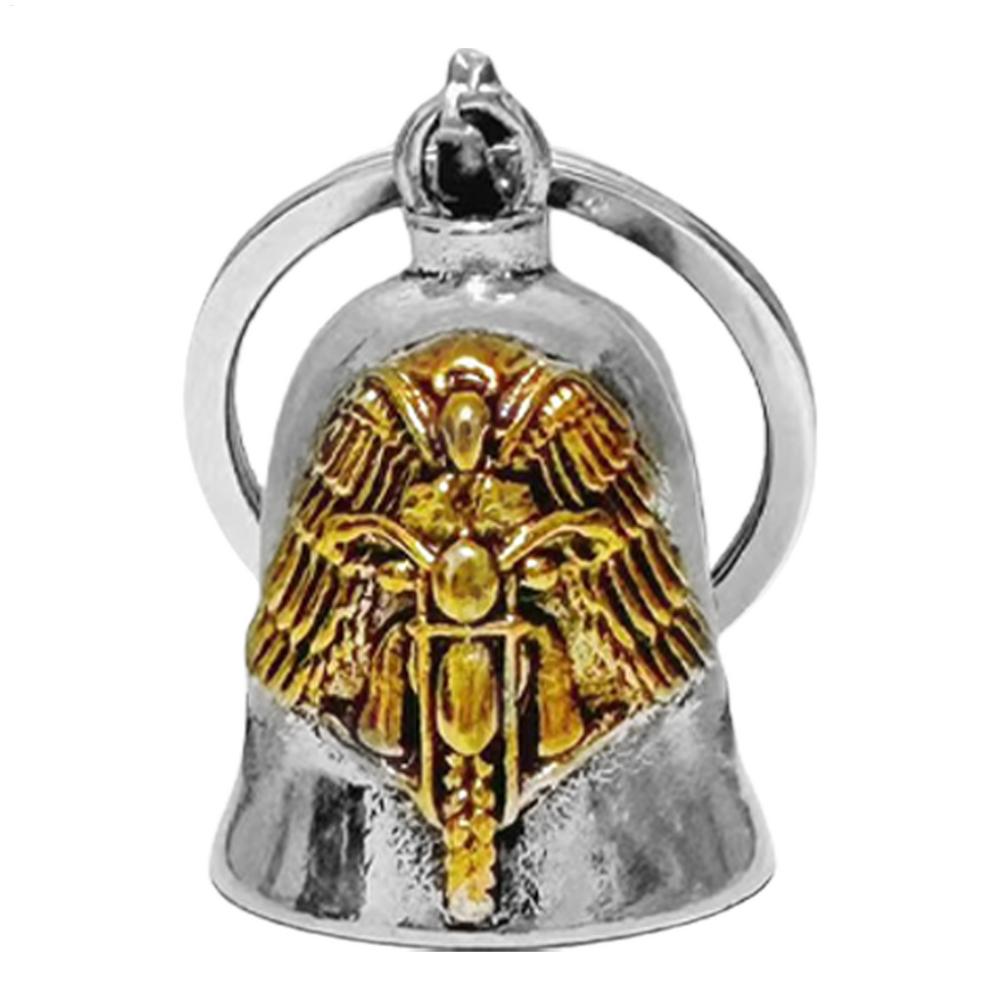 Motorrad Engel Flügel Glockenanhänger Engelsflügel Motorradfahren Glocke Tragbar Motorrad Hängen Fahrglocke Deko-Zubehör