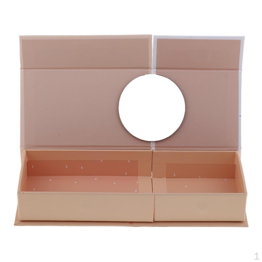 

Pencil Holder Pouch Stationery Pen Case Box Make Up Bag with Mirror for Women Girls Kids E