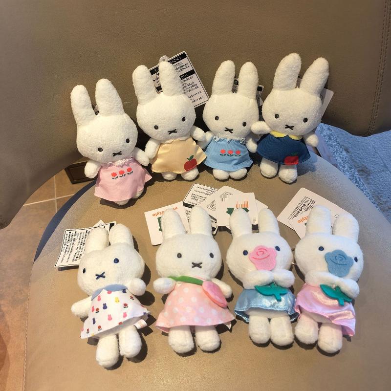 Plush Cute Rabbit Doll Cute Plush Backpack Pendant Rabbit Doll Keychain Bunny Keyring Backpack Hanging Decoratiion Birthday Gift