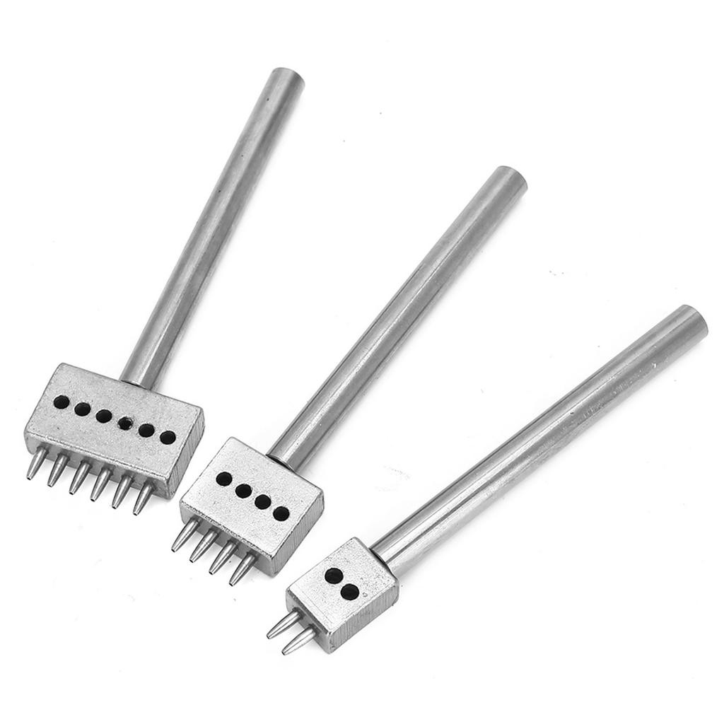 3 buc spațiere perforator instrument DIY piele meșteșuguri găuri perforator set curea perforator