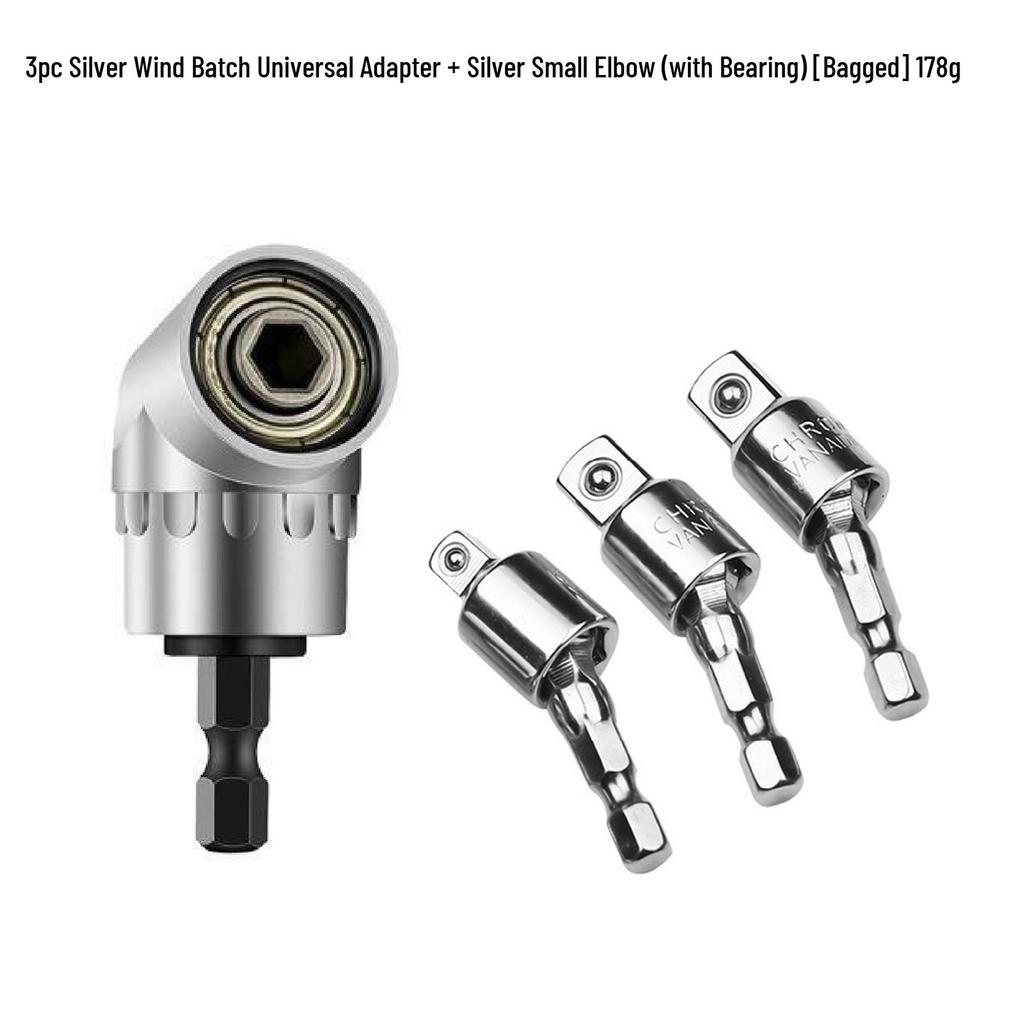 GeiBei 105° Angle Screwdriver Adapter with Hex Shank for Electric Drills