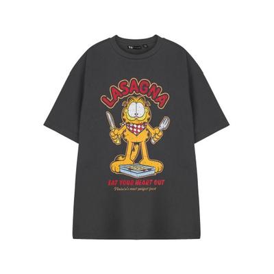 Męski T-shirt z krótkim rękawem Garfield „Eat Your Heart Out”.
