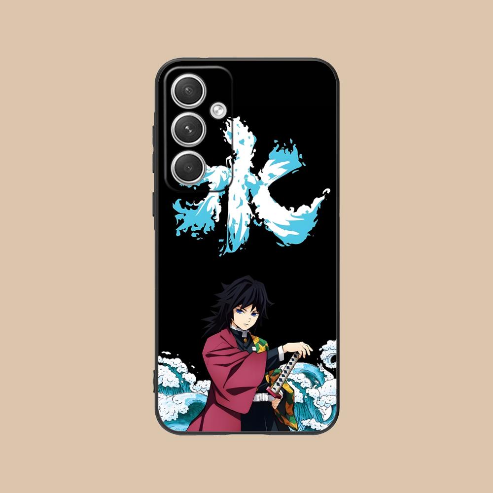 Demon Slayer Giyu Tomioka Phone Case for Samsung Galaxy S25 S24 S23 S22 S21 S20 Note20 Plus FE Ultra Colour Protective Luxury
