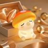 Rechargeable Silicone Night Light Mushroom Light, Squishy Touch Nursery Lamp, Warm White & RGB Color?Changing Colorful Lamp 2 Modes, USB Bedside