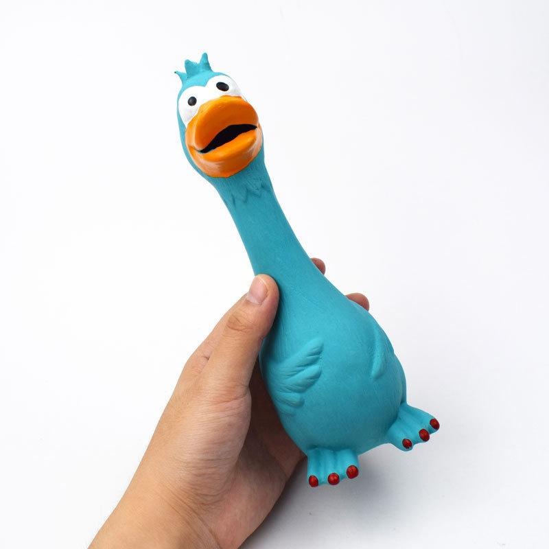 Haustierspielzeug Latex Schreiendes Huhn Hundespielzeug Zähne Mahlen und Beißen Beständig, Geräuscherzeugendes Spielzeug, Umweltfreundliches Material