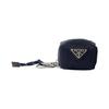 Prada Mini Icon Re-Nylon Schlüsselanhänger Anhänger Marine