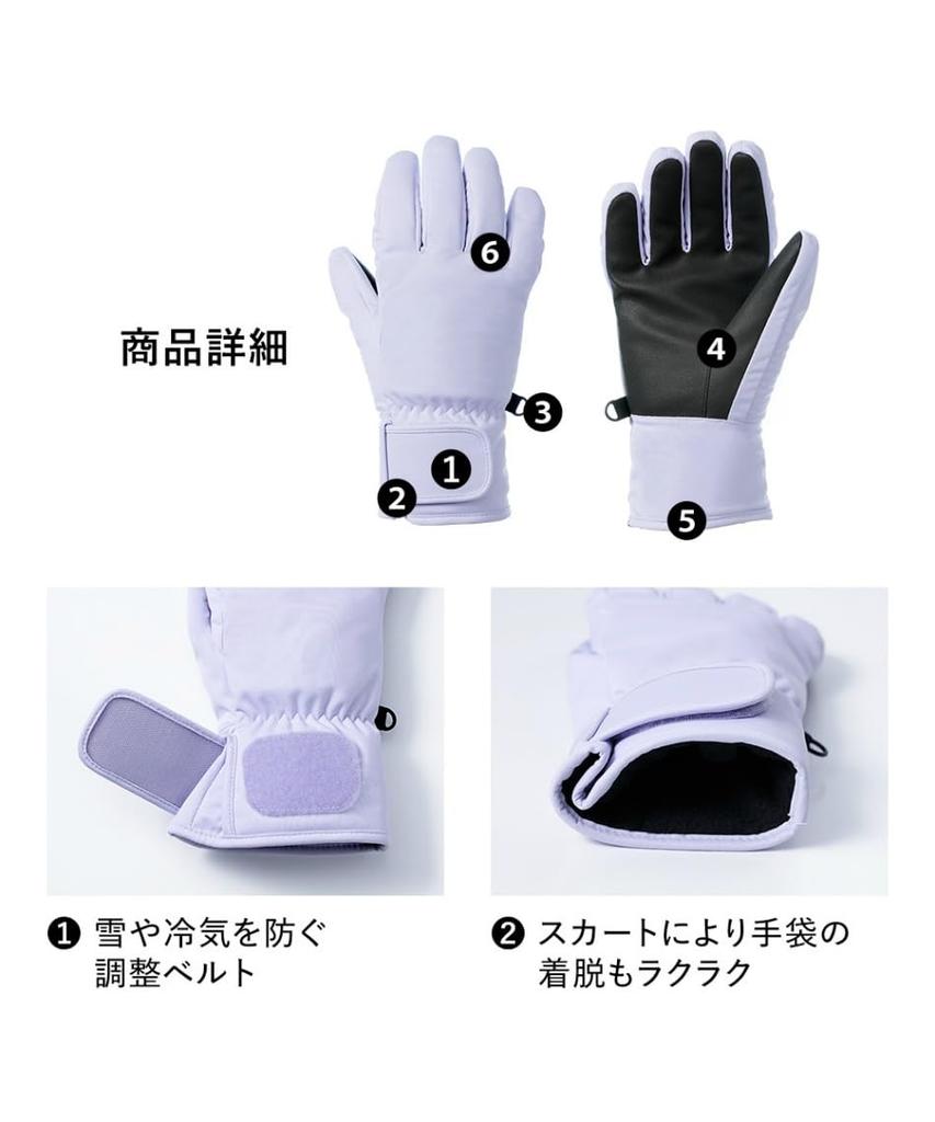 Himalaya Ski and Snowboard Size EC610312E54 Women's Gloves, Black, M,