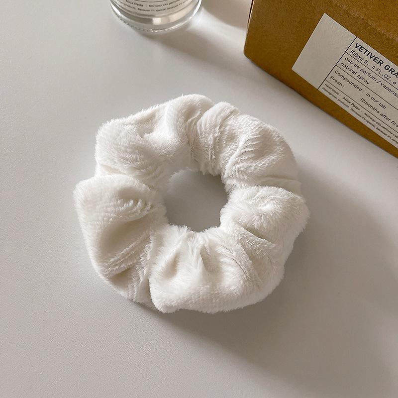 Süßes Plüsch-Stirnband und Haargummi-Set für Herbst und Winter für Kinder – koreanischer Stil