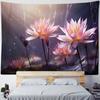 Beautiful Lotus Tapestry, Dreamy Landscape, Wall Hanging Cloth, Hippie Home Wall Art Decoration, Office And Living Room Tapestry