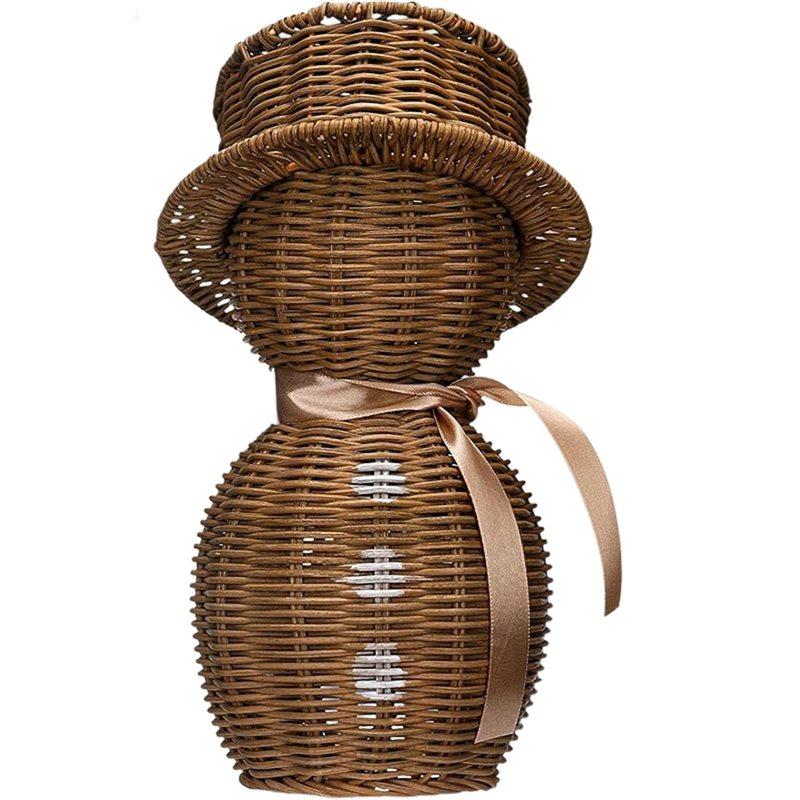 

Rattansnowman With Christmas Decor Farmhouse Table Kitchen Garden Gift Perfect Farmhouse