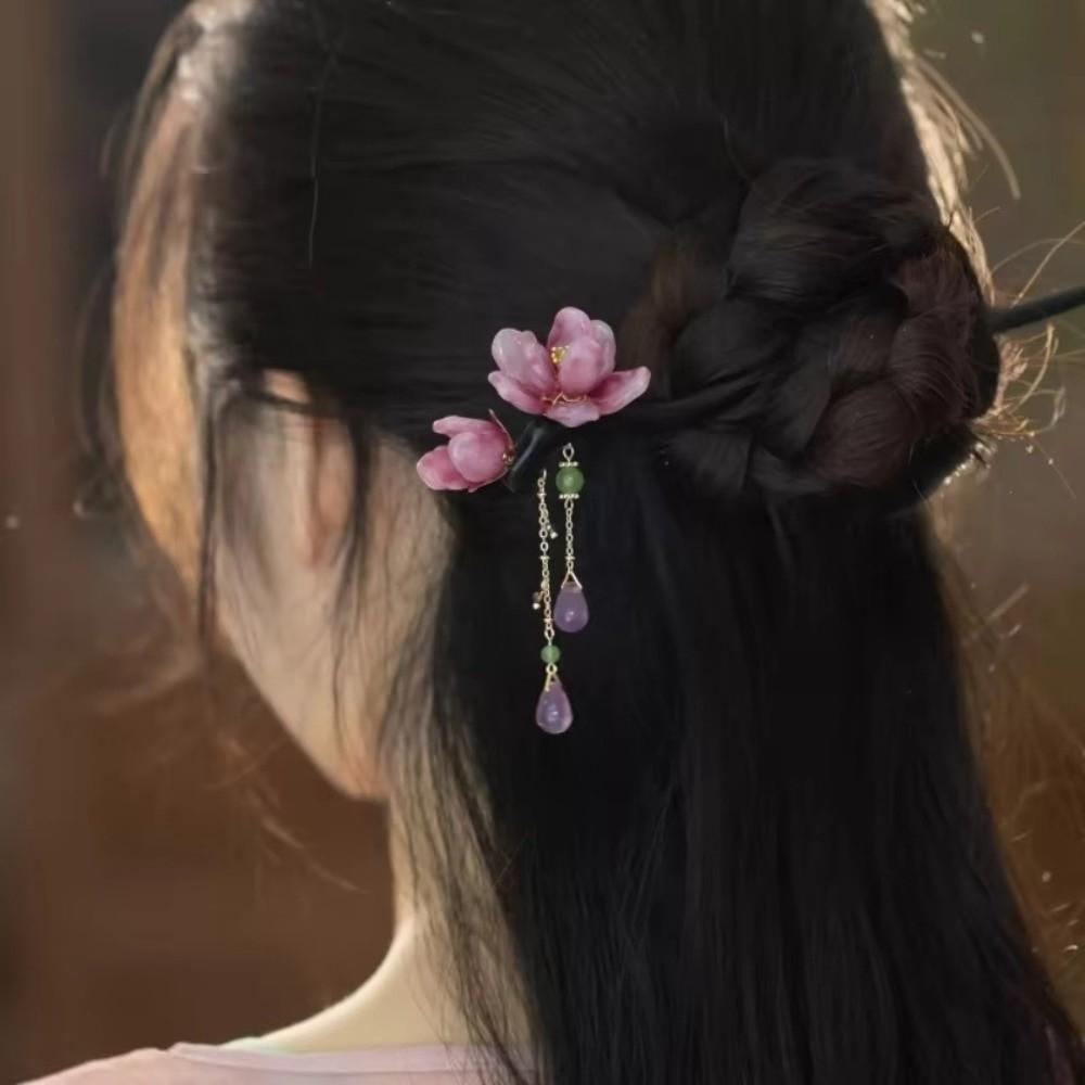 Lotus Flower Lotus Flower Hair Sticks Ancient Style Women's Hairpin Chinese Style Hairpin  Women