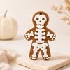 Yousheng Skeleton Gingerbread Man Hanging Ornaments, Halloween Resin Decorations, Creative Hanging Pendant for Christmas Tree Wall Door Party Decor
