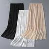 Netzblume Damen Spitze Langer Unterrock Einfarbige Hohe Taille Futter Unterrock Damen