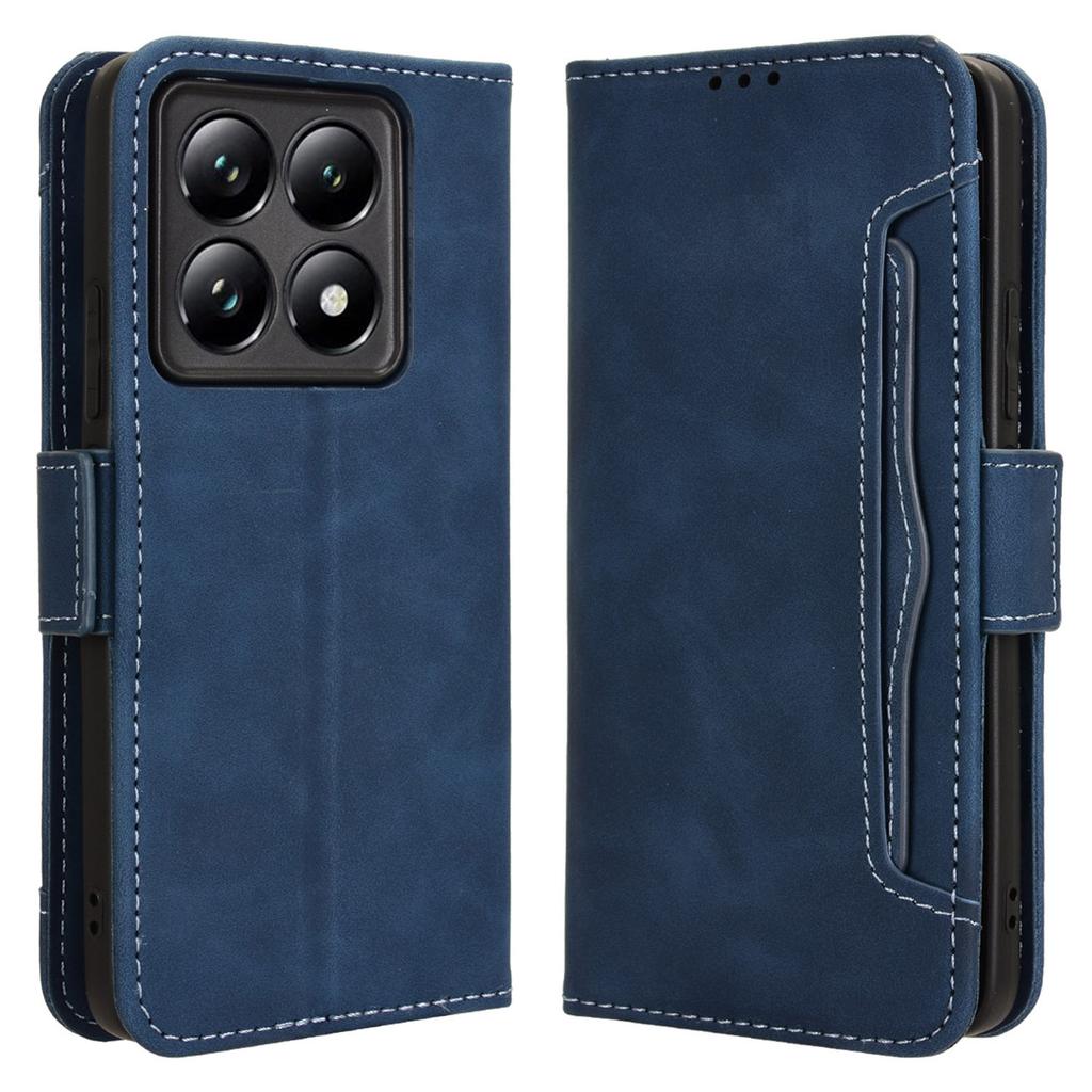For Xiaomi 14T Pro Leather Case Phone Wallet Cover with Multiple Card Slots