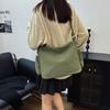 Canvas Bag Messenger Bag Fashion Simple Shoulder Bag Large Capacity Women's Bag Commuter Bag