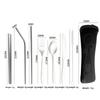 Stainless Steel Tableware Set of Knives, Forks and Spoons, Spoons and Chopsticks, Student Outdoor Portable Tableware Set