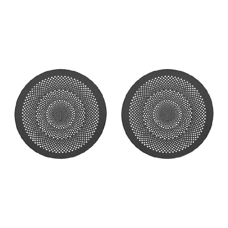 

Automotive Metal Speaker Grille Covers Heat Activated Adhesive Technology Scratch Resistant Pair For Car Door Stereo Protection