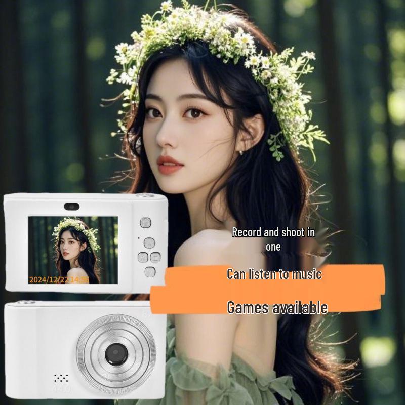 Retro Niedliche HD Dualkamera für Selbstporträts - Studentenfreundliche Sofortbildkamera für Mädchen