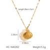 Ocean Seahorse Shell Pendant Necklace Minimalist Collarbone Chain Jewelry